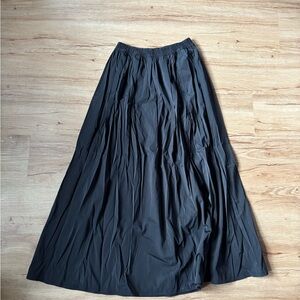 Zara nylon Maxi Skirt